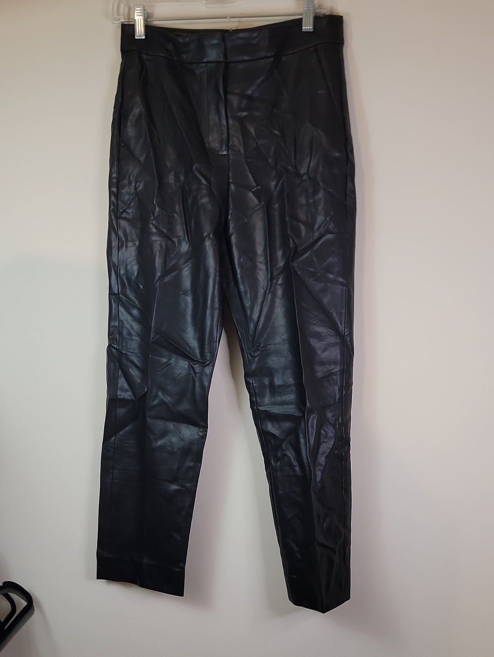 J. Crew Black Faux Leather Wonen’s Dress Pants